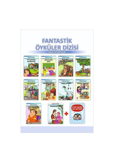 Ata 3.sınıflar İçin Fantastik Öyküler Dizisi + Kitap Okuma Not D
