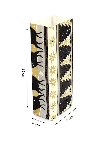 8x20 Yılbaşı Temalı Hediyelik Kese Kağıdı 10'lu Paket 1