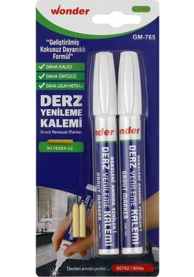 Derz Kalemi Gm-765 2'li Beyaz Beyaz