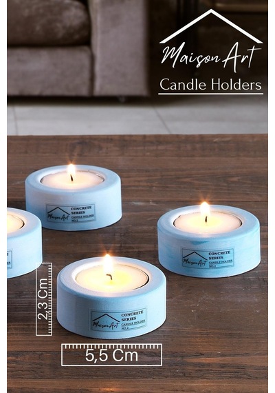Holder 6'lı Set Mumluk Tea Light Mumluk Seti Dekoratif Şamdan Mumluk 001