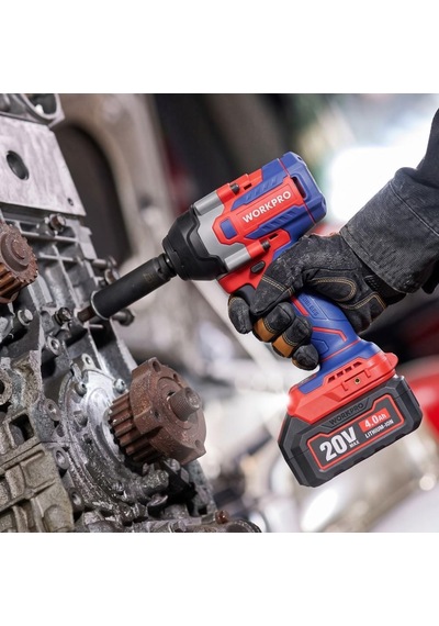 Workpro Wp390213 20volt 1/2 850nm Kömürsüz Profesyonel Şarjlı Somun Sıkma Akü Dahil Değildir
