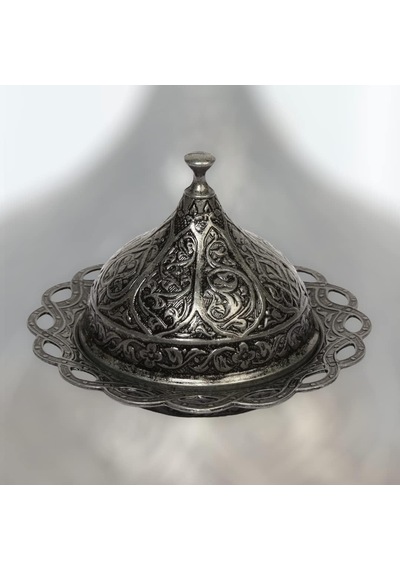 Kubbeli Osmanlı Tasarımlı Şekerlik Kapaklı Metal Şeker, Çikolata Ve Lokum Kabı Kahve Sunumları İçin Dekoratif Şekerlik Siyah Çok Renkli Kubbeli Osmanlı Tasarımlı Şekerlik Kapaklı Metal Şeker, Çikolata Ve Lokum Kabı Kahve Sunumları İçin Dekoratif Şekerlik Siyah Çok Renkli