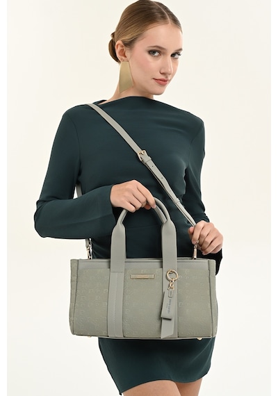 Pierre Cardin 05pc26y103781-p Ayarlanabilir Askılı Suni Deri Kadın Omuz Çantası Yeşil