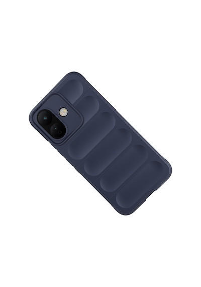 Redmi Note 17 Pro Kılıf Esnek Tpu Oyuklu Arka Yüzey Tasarımlı Etnik Silikon Kapak Lacivert