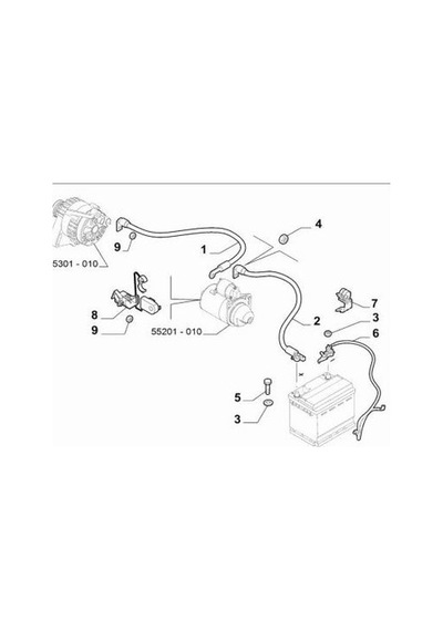 OPAR 1394307080 Motor Şase Kablosu Forıno-Linea Punto
