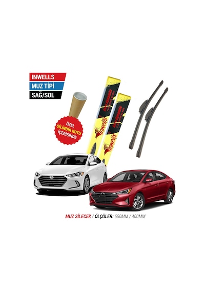 Hyundai Elantra İnwells Muz Silecek Takımı (2016-2023)