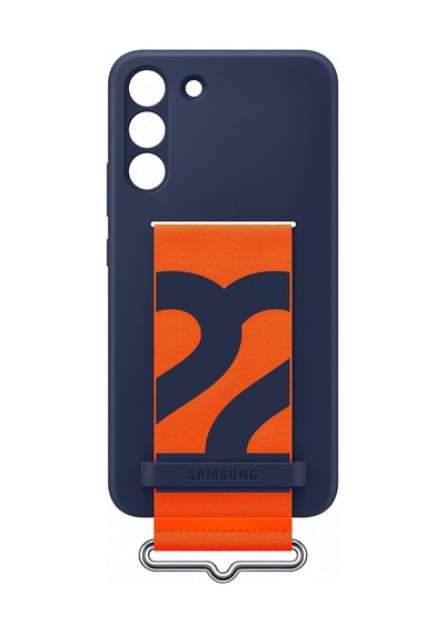 Galaxy Uyumlu S22 Plus Kordonlu Silikon Kılıf - Lacivert Diğer