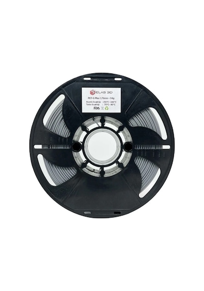 Elas Pet-g Plus Filament Gri 1.75mm 1kg