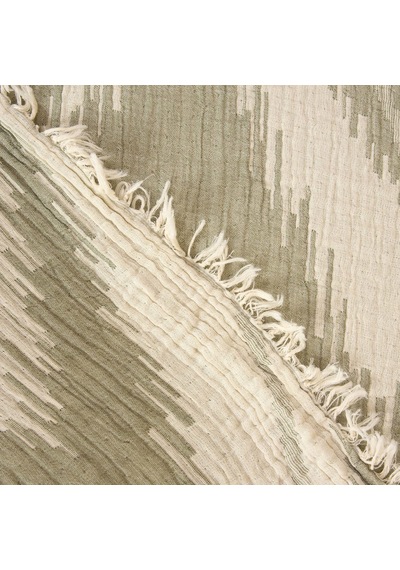 Soft Etnik Müslin Çift Kişilik Yatak Örtüsü - Yeşil - 200x220 Cm Renkli