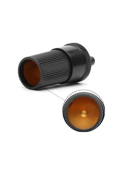 Aküden Bağlantılı Araç Çakmaklık Uzatma Kablosu Akü Maşalı 12-24 V/16a 2 X1,5mm Ttr Bakır 3mt-siyah