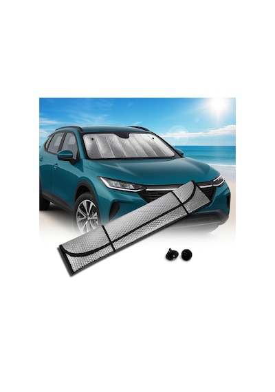 Techmrt Katlanabilir Oto Ön Cam Güneşlik Isı Önleyici Araç Perdesi Toyota Corolla Fiat Egea Nissan Q