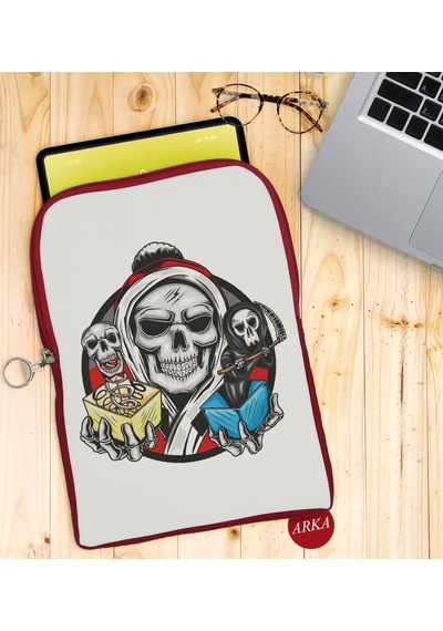 Bk Gift Kurukafa Tasarımlı Taşınabilir Koruyucu Tablet Kılıfı & O (531952690)