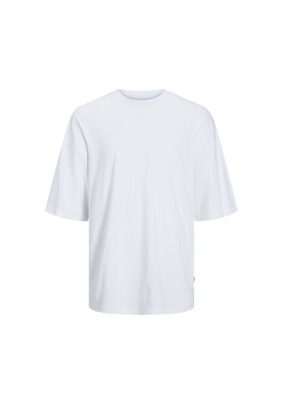 Jack & Jones Erkek Bisiklet Yaka Düz Renk Tişört - Charge WHITE