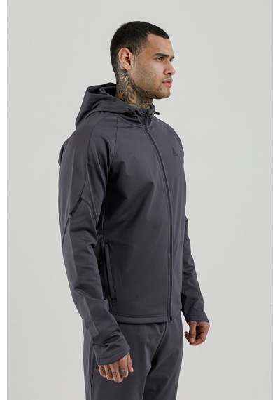 Airlife Power 22 Cr Line Tam Boy Fermuarlı Erkek Kapüşonlu Sweatshirt Smoked Füme