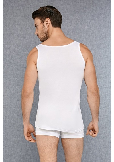 Doreanse Erkek Beyaz Micro Modal Damat Çeyizlik Atlet Boxer Takım