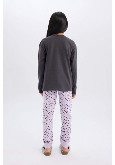 DeFacto Kız Çocuk Pijama Takımı Baskılı Uzun Kollu Üst Esnek Belli Desenli Uzun Alt E0532A825SPAR126 Antrasit DeFacto Kız Çocuk Pijama Takımı Baskılı Uzun Kollu Üst Esnek Belli Desenli Uzun Alt E0532A825SPAR126 Antrasit