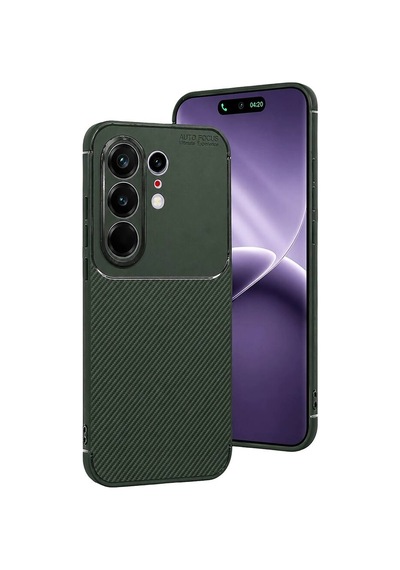Tecno Camon 50 Pro 5g Auto Focus Karbon Kapak - Koyu Yeşil Evimdeyokyok