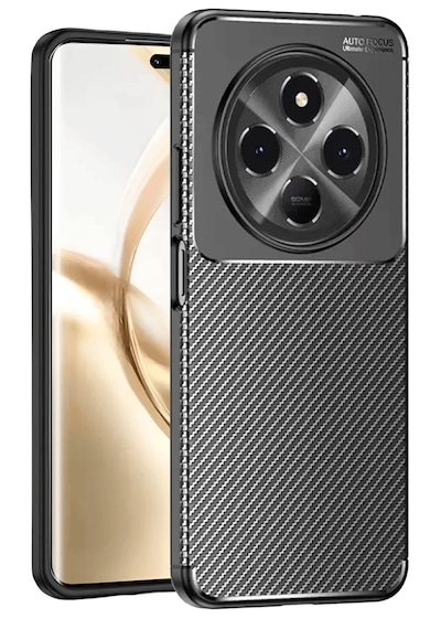 Tecno Spark 30c Kılıf Kamera Korumalı Karbon Desenli Silikon Kapa