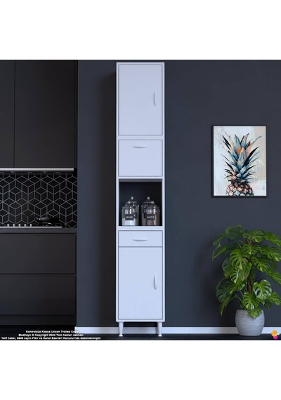 Modilayn Ece Fırın Bölmeli Çok Amaçlı Dolap Kapaklı Çekmeceli - Mutfak Ve Kahve Düzeni 40 Cm Beyaz Modilayn Ece Fırın Bölmeli Çok Amaçlı Dolap Kapaklı Çekmeceli - Mutfak Ve Kahve Düzeni 40 Cm Beyaz