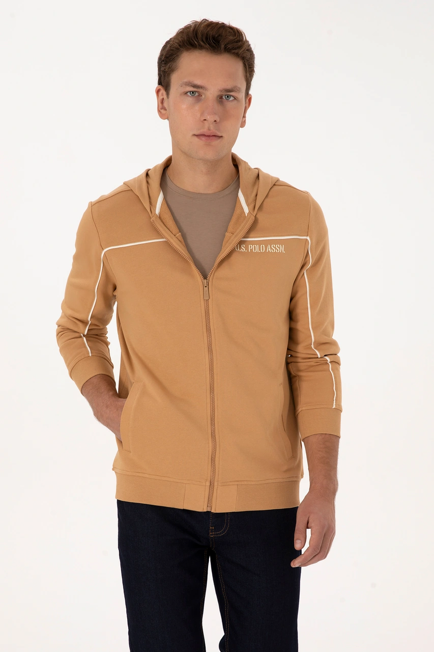 U.s. Polo Assn. Erkek Camel Hırka Örme 50315746-vr015 CAMEL