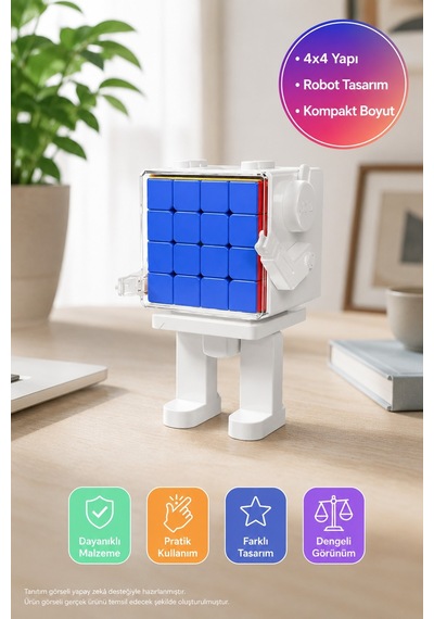 Moyu Mfjs Meilong 4x4 Küp Robot Seti Robot Standlı Zeka Küpü Mf8966 12,5 Cm