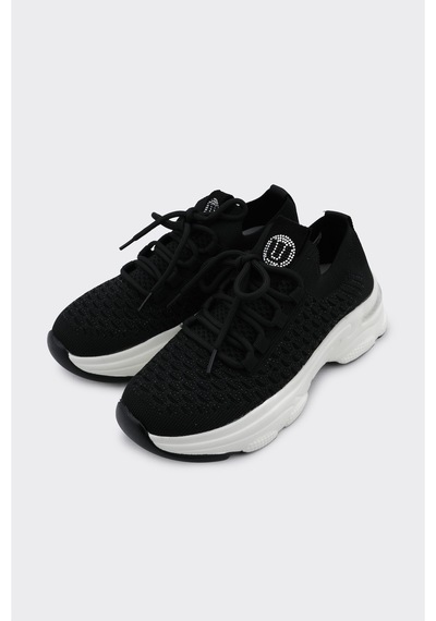 Derinet Comfort Taban Kadın Sneaker Siyah Siyah