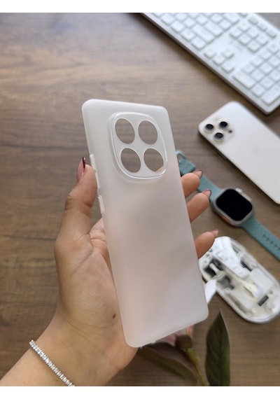 Redmi Note 14 Pro 4g Uyumlu Süper İnce Mat Ultra Thin Silikon Kılıf Beyaz