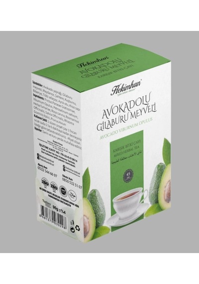 Avokadolu Ve Gilaburu Meyveli Karışık 45'li Poşet Çay