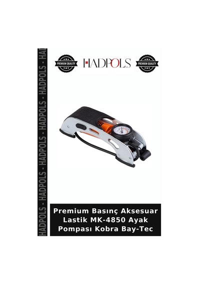 Premium Basınç Aksesuar Lastik Mk-4850 Ayak Pompası Kobra Bay-tec