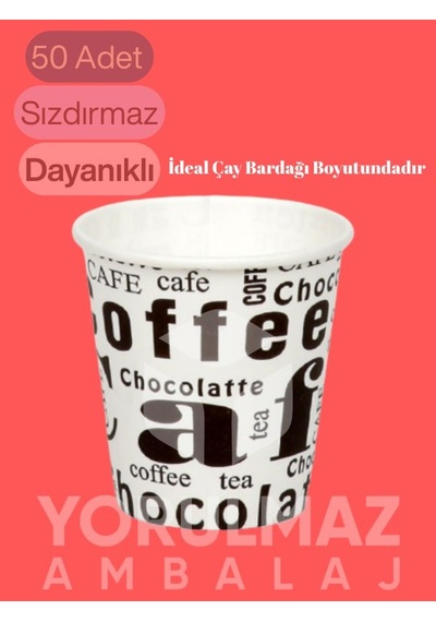 6,5 Oz Karton Bardak 250 Li Eko Paket Dayanıklı Tek Kullanımlık İçecek Bardağı Kahverengi