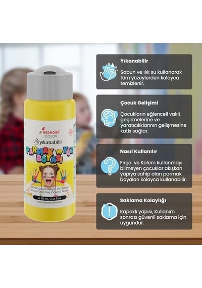 Sarı Parmak Boyası 60 Ml