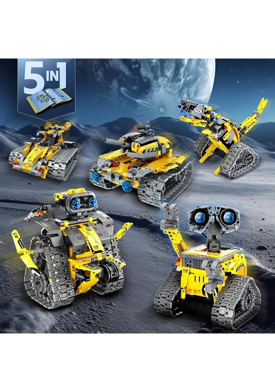 Sillbird 5'i 1 Arada Robotik Set, Uygulama Ve Uzaktan Kumandalı, Programlanabilir Yapım Oyuncağı Akıllı Oyuncaklar