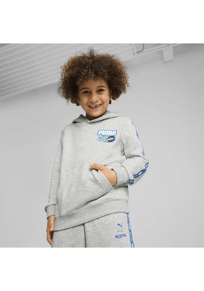 Puma X Hot Wheels Hoodie Gri Erkek Çocuk Hoodie