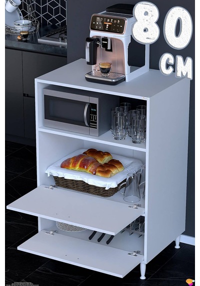 Linea Üstü Açık Mutfak Dolabı 80 Cm Mikrodalga Fırın Tezgahı Çift Kapaklı Kiler Düzenleyici Dolap Beyaz Linea Üstü Açık Mutfak Dolabı 80 Cm Mikrodalga Fırın Tezgahı Çift Kapaklı Kiler Düzenleyici Dolap Beyaz