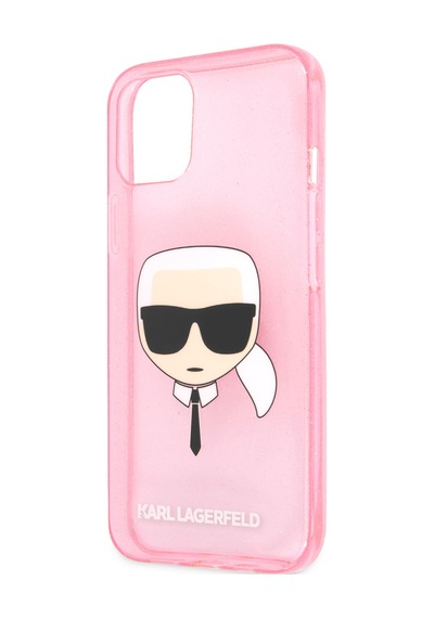 Apple Uyumlu iPhone 11 Kılıf Karl Lagerfeld Transparan Head Dizayn Kapak