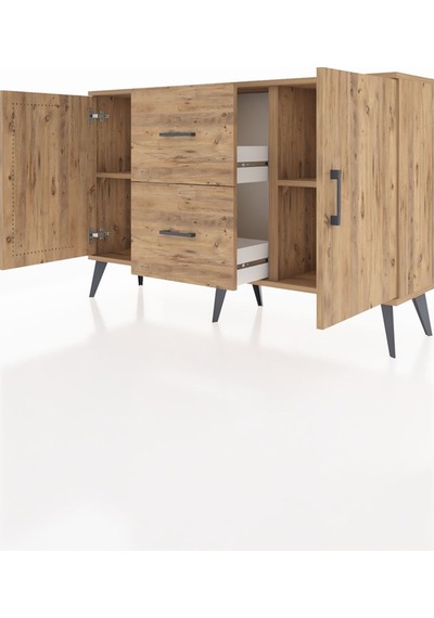Arges Konsol 2 Raflı 2 Çekmeceli 2 Kapaklı 132x30x83 Çam-çam/çam Çam/çam Arges Konsol 2 Raflı 2 Çekmeceli 2 Kapaklı 132x30x83 Çam-çam/çam Çam/çam
