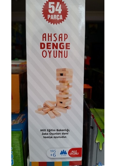 Gradıtı 54 Parça Jenga Ahşap Blok Dengesi Oyunu