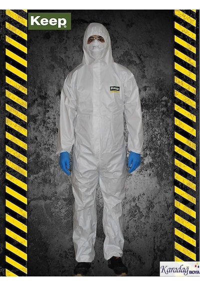 Keep Antistatik Lamineli Boyacı Tulumu 5/6 - 63 Gr.-Xl Beden