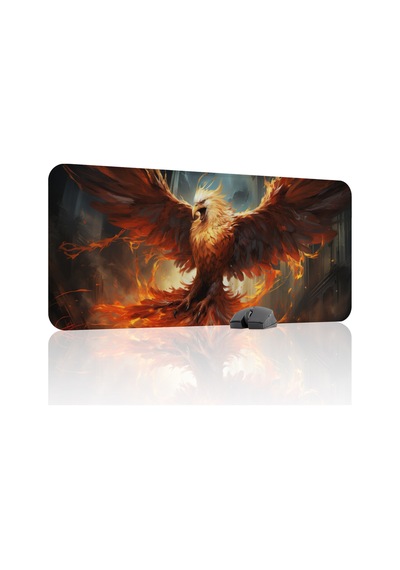 Anka Kuşu Kaymaz Dikişli Kauçuk Oyuncu Mousepad V5 - 90x40 Xxl Gaming Mouse Pad Fare Altlığı