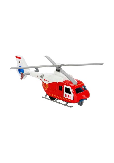 Maxx Wheels Sesli Işıklı Çek Bırak Die Cast Helikopter Metal Gövde Çok Renkli