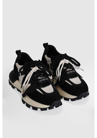 Lufian Yoko 121230049 Kadın Sneaker Ayakkabı Siyah 36-40 Siyah