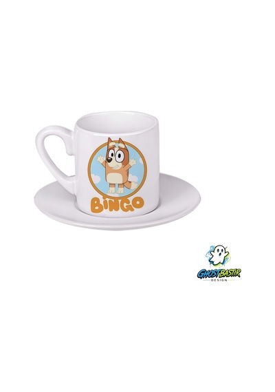 Bluey Türk Kahvesi Fincanı 0102 Beyaz