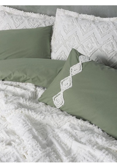 Cotton Box Limi Luke Yatak Örtülü Çift Kişilik Nevresim Takımı Krem