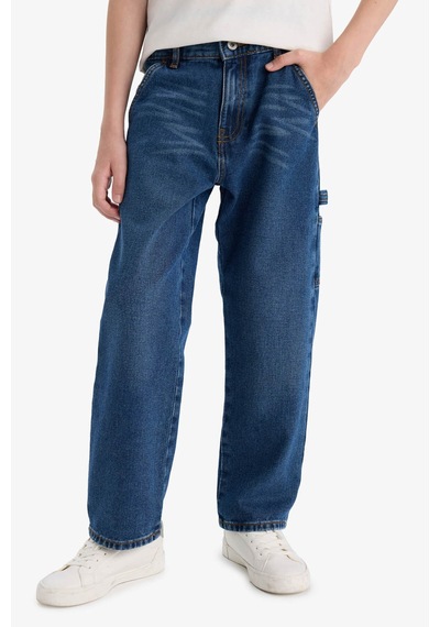 Defacto Mavi Erkek Çocuk Jean Pantolon F0457a8/nm28 Mavi