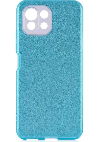 Xiaomi Mi 11 Lite Kılıf Zore Shining Silikon-Mavi