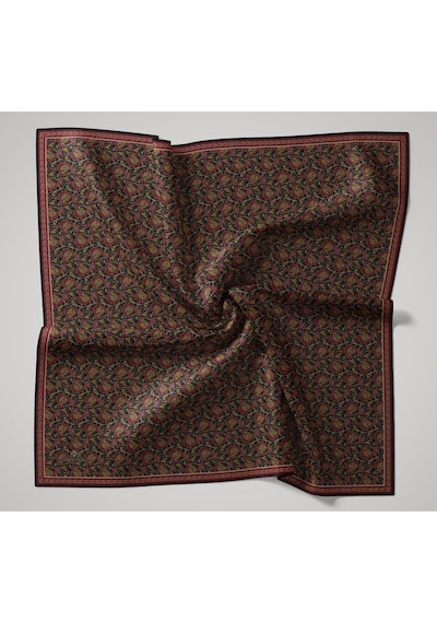 Silk Home Soft Eşarp 73077-25 Siyah, Taş, Olive, Kiremit