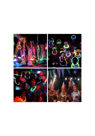Glow Stick Fosforlu Neon Çubuk Bileklik Parti Konser Bilekliği 1 Adet Diğer