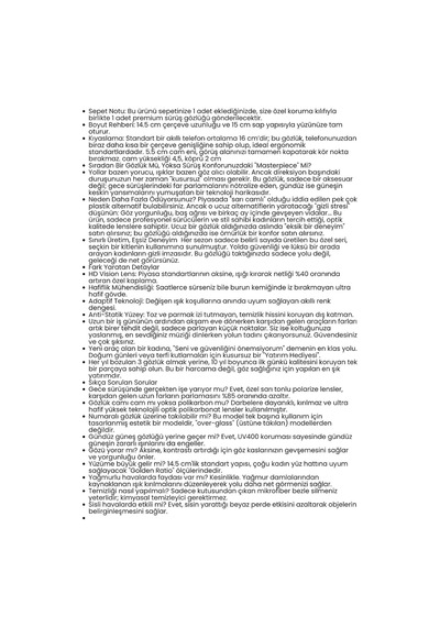 Transformacion Premium Gece Ve Gündüz Görüş Kadın Sürüş Gözlüğü - Anti-refle Lüks Tasarım, 7430000722575 Çok Renkli