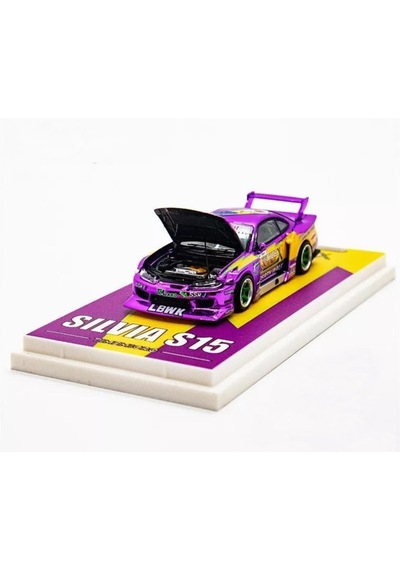 Time Micro Nissan Silvia S15 Lbwk 1/64 Krom
