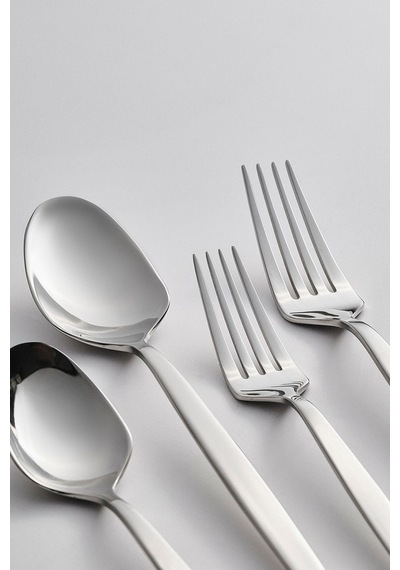 Karaca  Elegance Thor V2 Platin 12 Kişilik 84 Parça Çatal Kaşık Bıçak Takımı